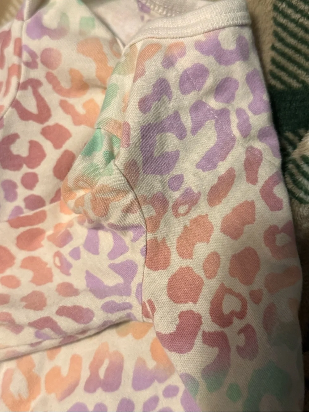 Nike Baby One-Piece Bodysuit in Pastel Leopard Print (Pink, Purple, Mint, Peach)